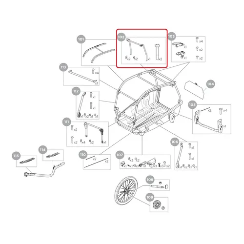 Frame Rear medium