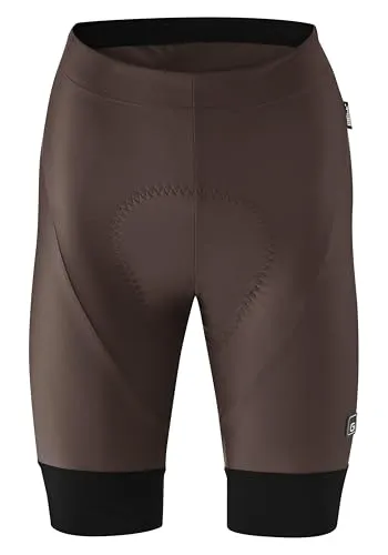 Gonso Damen SQlab GO Radhose kurz - Größe XL, braun - Fahrradhosen mit ergonomischem Sitzpolster, ideal für lange Radrunden und perfekten Komfort auf dem Fahrrad.