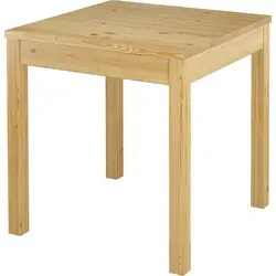 Erst-Holz Tisch Esstisch Massivholztisch Kiefer - Esszimmertisch aus massivem Kiefernholz, natur lackiert und stabil. Die glatten Beine und fein geschliffene Oberflächen bieten eine pflegeleichte Lösung für jeden Essbereich.