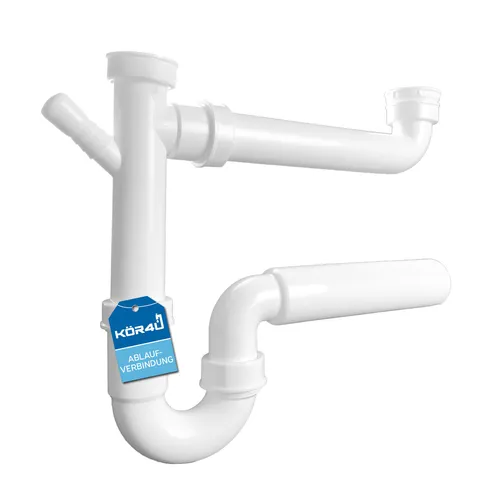 kör4u Ablaufverbindung für Doppelspülen 1 1/2