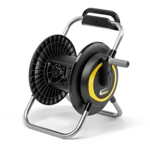 Kärcher Schlauchtrommel HR 3, 2.645-371.0 - Wand-Schlauchtrommel - Robuste Schlauchtrommel für Wandmontage, mobil einsetzbar. Hergestellt aus hochwertigem, UV- und frostsicherem Kunststoff mit abgewinkeltem Anschluss für knickfreies Aufrollen.