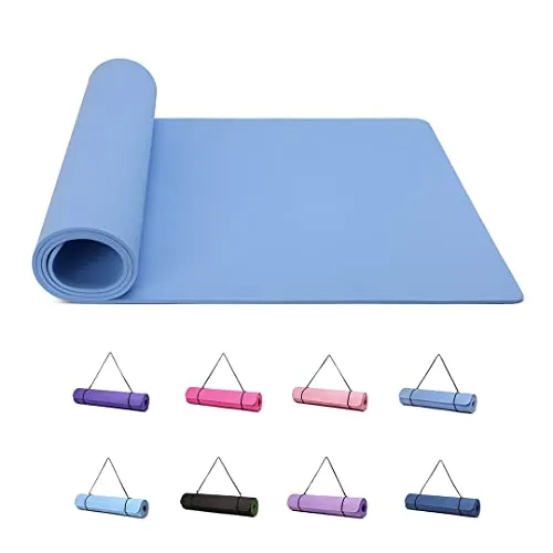 Narwhal Yoga Matte Yogamatte Rutschfest TPE 183x61x0,6cm | Sportmatte mit Tragegurt für Fitness, Gymnastik und Meditation, hohe Formstabilität, leicht zu verstauen und zu reinigen