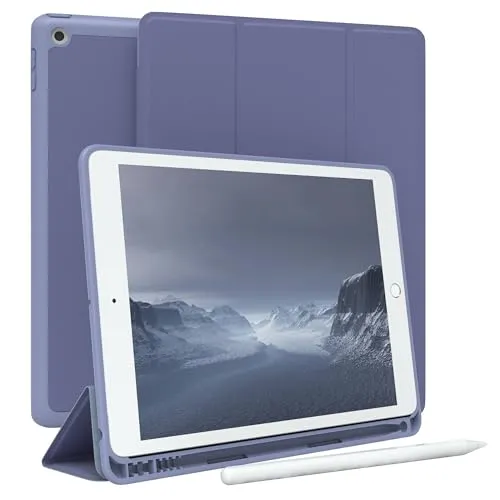 EAZY CASE - Schutzhülle mit Stifthalter für iPad 10.2 Zoll (7. / 8. / 9. Gen.) Hülle mit Stifthalterung Tablet Cover Touchpen Smartcase aufstellbar Klappcase Auto Sleep Wake Up Etui EIS Blau