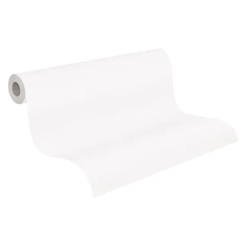 A.S. Création Malervlies Makulaturvlies Vliesfaser 144010 - Premiumqualität mit 130 g/m² - weiß, überstreichbar und rissüberbrückend - Eurorolle auf 10,05m Länge x 0,53m Breite