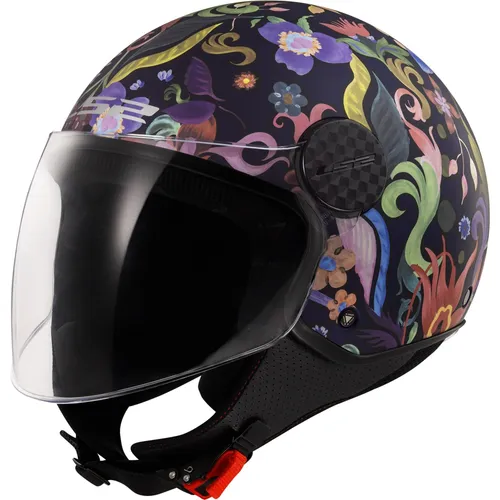 LS2 Jet-Motorradhelm SPHERE LUX II BLOOM Blue Pink, XL von LS2