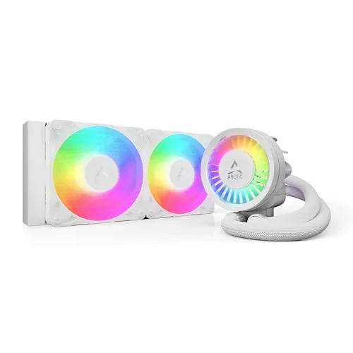 ARCTIC Liquid Freezer III Pro 240 A-RGB - Hochleistungs AIO CPU Kühler - Wasserkühlung für AMD und Intel mit 2 x 120 mm Lüftern, optimierter Wärmeableitung und integriertem VRM-Lüfter für zuverlässige Leistung und effiziente Kühlung.