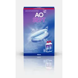 AOSept PLUS 2x 360ml Vorratspackung Alcon - Kontaktlinsenpflegemittel mit innovativer Reinigungstechnologie für optimale Hygiene und Komfort.