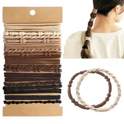 Haargummi Damen 20 Stück im Boho-Stil - Elastische Pferdeschwanzbänder - Vielfältiges Set aus 20 elastischen Haargummis im Boho-Stil. Ideal für kreative Frisuren, bequem und schonend für Haar und Kopfhaut. Perfekt für jeden Haartyp und Anlass!