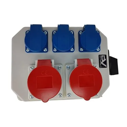 Stromverteiler BAU 2x16A 3x230V mit Trennschalter - Sonstige Elektroinstallationsartikel, leistungsstarker Wandverteiler mit 2x16A und 32A Trennschalter für sichere Energieverteilung.