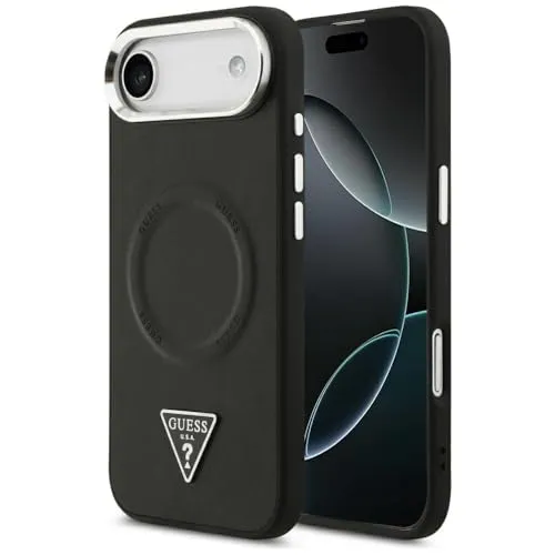 Guess Magsafe PU Lederhülle mit Dreieck-Logo für iPhone 17