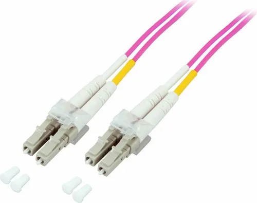 Patchkabel LWL Duplex OM4 in lila von Good Connections