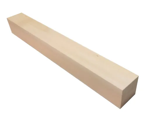 Kantel Lindenholz unbehandelt zum Schnitzen oder drechseln 40x4,5x4,5 cm