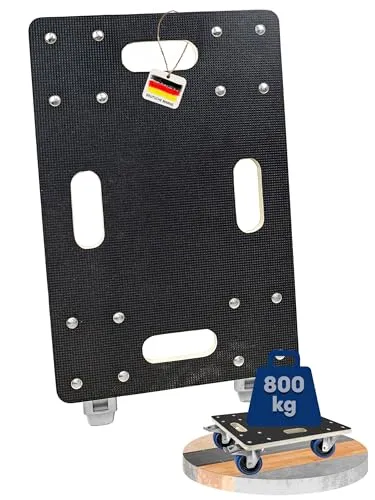 Trucky Rollbrett 33 x 50 cm – Möbelroller mit 500 kg Tragkraft - VIELSEITIGER TRANSPORTROLLER – Ideal für Umzüge, Werkstätten und den Haushalt. Mit rutschfester Oberfläche und 4 leisen Gummirädern für müheloses Manövrieren. Praktisch und robust, perfekt für schwere Lasten bis 500 kg.