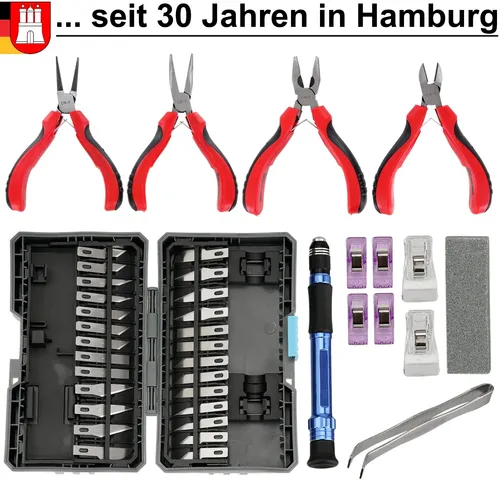Bastelset Bastelmesser Skalpellset Mini-Zange Modellbau Basteln Schmuck Werkzeug