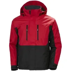 Helly Hansen BERG JACKET 76201 - hh red/black - 3XL - Arbeits- & Schutzkleidung mit optimalem Schutz, klassischem Look und praktischen Features wie reflektierenden Elementen und abnehmbarer Kapuze.