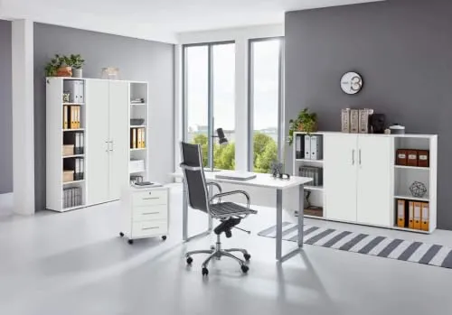 BMG Möbel Arbeitszimmer Komplett-Set Office Edition Weiß von BMG Möbel