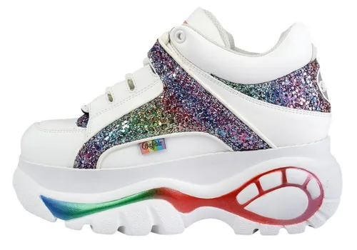Buffalo White Rainbow Sneaker 40 EU in weiß von Buffalo