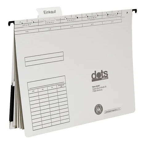 dots Personalhefter Karton lichtgrau 4 x kaufmännische Heftung, 5 St.