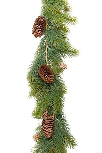 künstliche Tannengirlande Oslo Spritzguss (mit Zapfen, 165 Tips)
