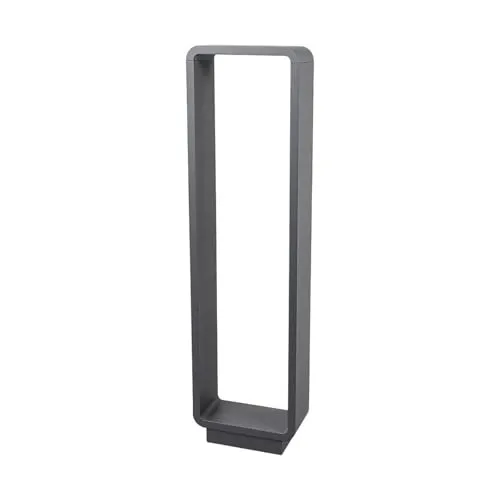 Lucande LED Pollerleuchte Ninon - Modern, Warmweiß, Aluminiumdruckguss - Pollerleuchten mit fest verbautem LED-Leuchtmittel für effektvollen Lichtschein im Außenbereich. Wetterfest (IP54) und stilvolles Design in grafitgrau.