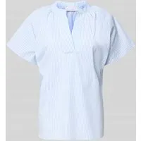 RICHROYAL Blusentop mit V-Ausschnitt – Blau XS (34) - Blusen-Klassiker aus 100% Baumwolle mit raffiniertem V-Ausschnitt, ideal für einen lässigen Look an warmen Tagen.