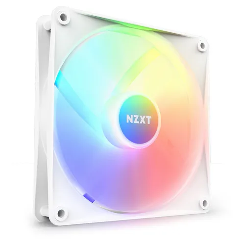 NZXT F140 RGB Core Gehäuselüfter - Weiß (140mm, 8x LED) - Gehäuselüfter mit beeindruckender RGB-Beleuchtung, leise im Betrieb und sorgt für optimale Kühlung in deinem PC-Gehäuse.