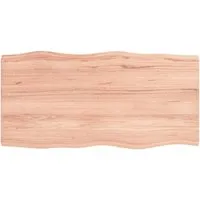 vidaXL Tischplatte - Handgefertigte Massivholzplatte mit Baumkante, 80x40x(2-4) cm, einzigartig und vielseitig einsetzbar für Esstische oder Couchtische