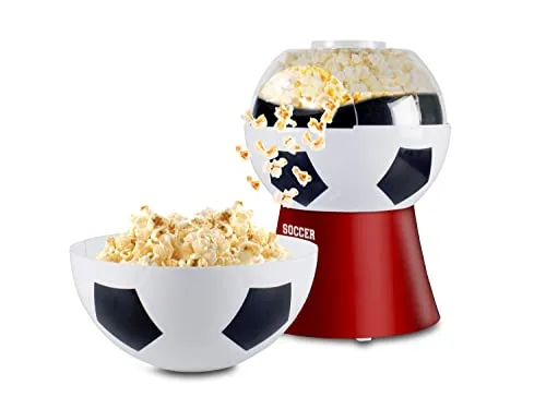 BEPER P101CUD051 'Football Edition' Popcornmaschine - Fettfreies Popcorn in 3 Minuten