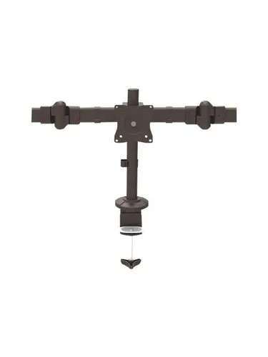 Triple-Monitor Arm - Unterstützung für 3 Monitore bis 24 Zoll - Monitorzubehör mit werkzeugloser Höhenverstellung und massivem Stahl, ideal für optimierte Arbeitsplatzorganisation und mehr Bildschirmfläche.