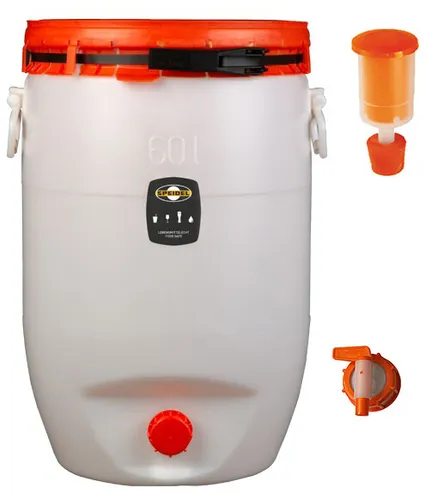 Speidel Fass Gärfass Mostfass 60L mit Auslaufhahn NW 15+ Gärspund