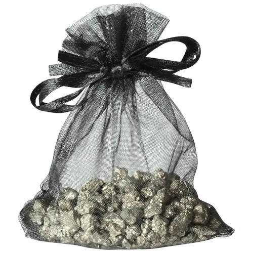 EDUPLAY 130307 Katzengold Pyrit im Organzabeutel (Mitgebsel), natur