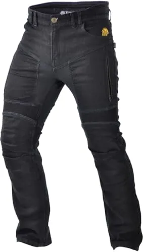 Trilobite Parado Slim Jeans - Schwarz W42/L32 - Motorradhosen aus innovativem Tri-Stretcher® PRO 5.0 Denim, der höchsten Komfort und Sicherheit bietet, mit herausnehmbaren Protektoren und verstellbaren Knieschutz.