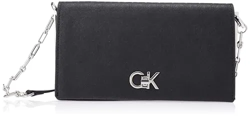 Calvin Klein Handtasche Damen Kunstleder schwarz gemustert in schwarz von Calvin Klein