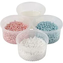 Pearl Clay Set Rosa-Hellblau-Creme - Bunt