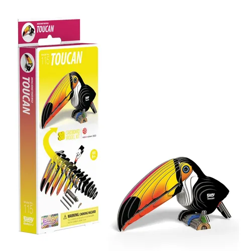 EUGY D5079 Toucan 3D Model Craft Kit,