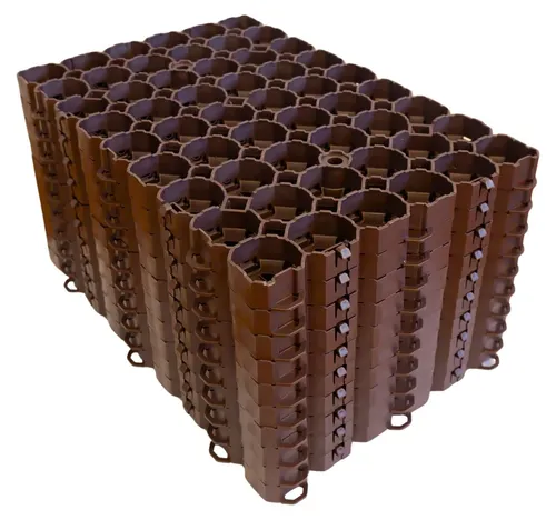 ViD Rasengitter 10 Stück 60x40x4 cm Braun - Praktisches Set mit 10 ViD® Rasengittern (60x40x4 cm) in Braun, ideal für die stabile Bodenbefestigung in Parkplätzen, Einfahrten und mehr. Hohe Belastbarkeit bis 500 t/m², einfache Installation dank Klick-System.
