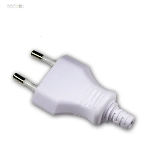 Produktbild Eurostecker Euro-Stecker Europa-Stecker weiß 250V/2,5A mit Schraubkontakten