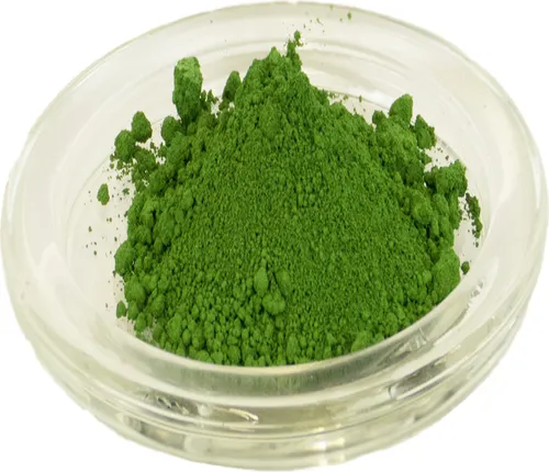 Farbpigment Chromoxidgrün, 120 ml im Becher, Oxidfarbe, Trockenfarbe