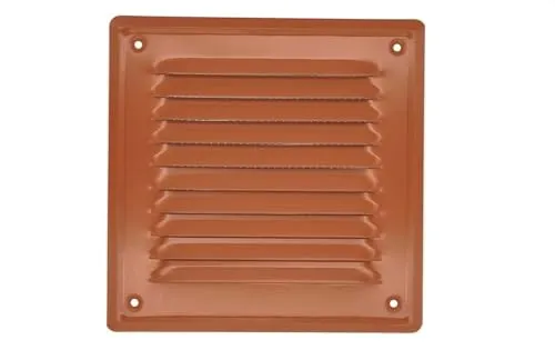 Schräge Metallabdeckung für Lüftungsgitter 140x140 mm, verschiedene Farben zur Auswahl (Rot)