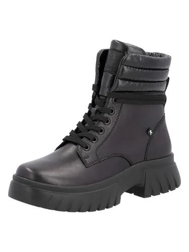 rieker Leder-Boots Schwarz Größe 42 in schwarz von Rieker