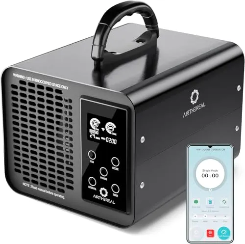 Airthereal MA10K-PRO SMART WLAN-Ozongenerator in schwarz von AIRTHEREAL