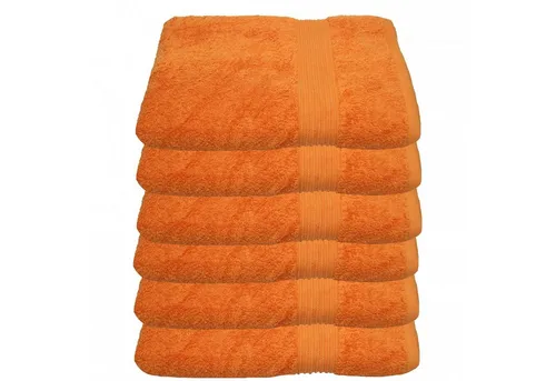 Julie Julsen Handtücher 6-Handtücher-Orange-Handtuch 50 x 100 cm, Baumwolle (6-St)