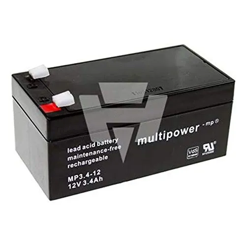 Produktbild Hückmann Multipower Blei-Akku 117713 MP3,4-12 Pb12V/3,4Ah Akku 4260476411083