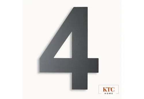KTC Home Hausnummer KTC Premium Hausnummer Anthrazitgrau 20cm