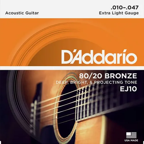 Saiten Westerngitarre D'Addario EJ10 .010-047 Gitarren Saiten Gitarrensaiten NEU