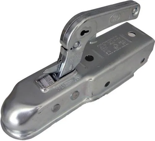 HP Autozubehör Kugelkupplung 750kg - Zubehör für Autoanhänger, robuste Stahlblechausführung mit Standardgriff für hohe Sicherheit und Belastbarkeit.