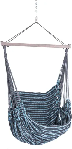 Chico Hängesessel wetterfest grau-türkis Hängestuhl