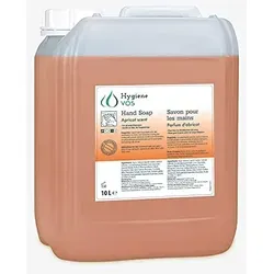 Hygiene Vos - Apricot Cremeseife 10L - Seife: Milde apricot Cremeseife im 10L Kanister, pH-neutral und biologisch abbaubar, ideal für Druckspendersysteme und besonders hautschonend.