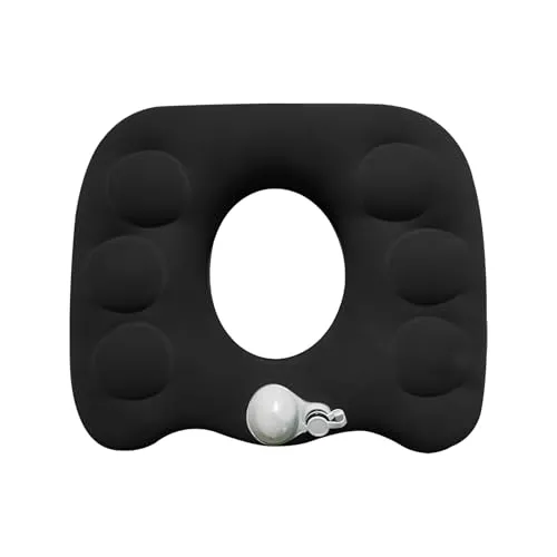 Orthopaedic Seat Cushion, Memory Foam Coccyx Cushion, Ergonomisches Office Cushions,Einstellbar Sitzpolsterbreite,Cushions zur Linderung von Hüft und Steißbeinschmerzen,für Büro, Zuhause (Schwarz)