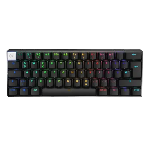 Logitech G PRO X 60 LIGHTSPEED - Kabellose 60%-Gaming-Tastatur, ultra-kompakt mit LIGHTSYNC RGB und optischen Switches für maximale Leistung und Kontrolle